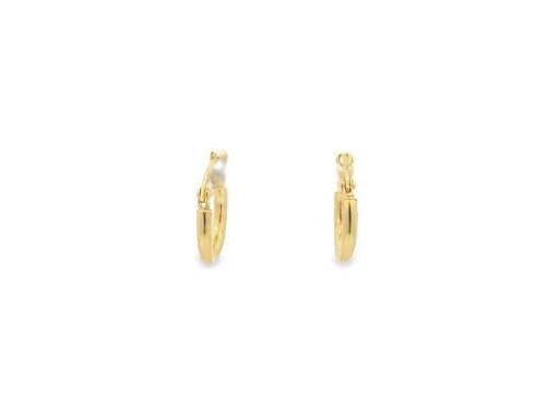 18K Yellow Gold 0.4-Inch Bold Polished Hoop Earrings